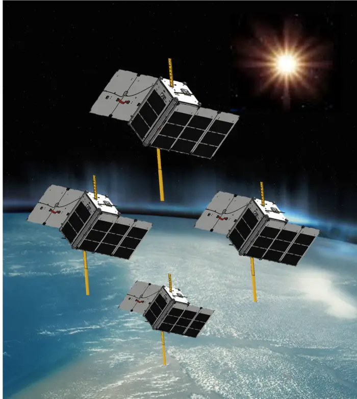 A rendering of the PY4 in orbit.