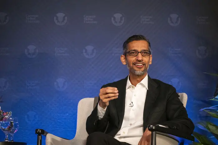 Sundar Pichai, CEO of Google and Alphabet.