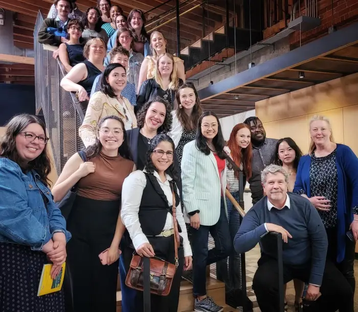 The School of Drama Class of 2024 visits John Wells Productions studios in LA.