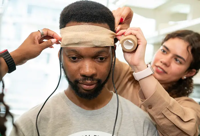 Lara Abdelmohsen and Joel Disu 