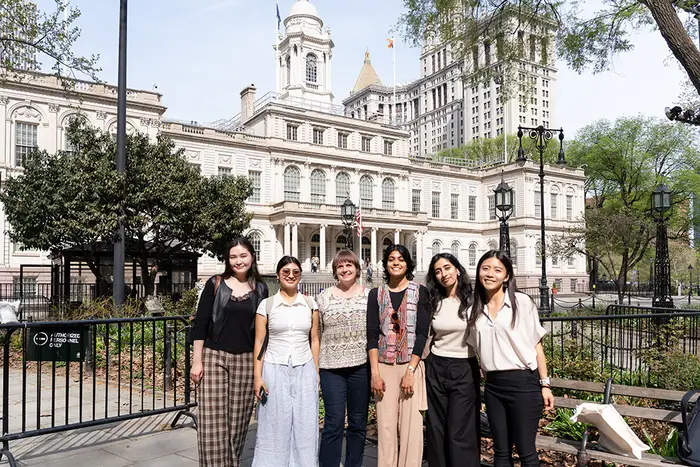 Members of CMU's Sustainability Initiative in New York City.