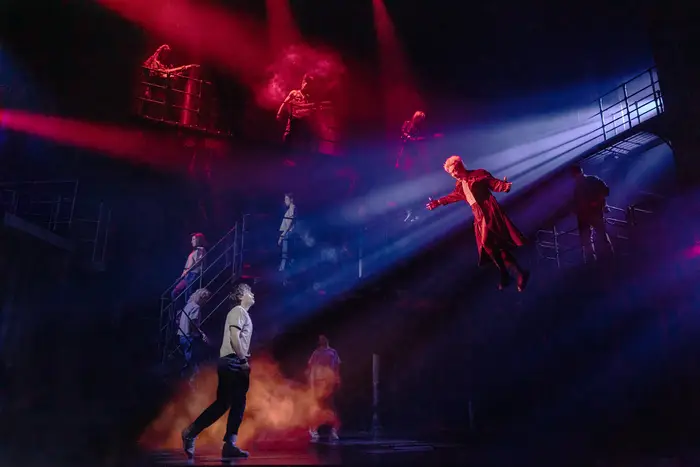 THE LOST BOYS - LJ Benet, Ali Louis Bourzgui, and Company - Photo by Matthew Murphy