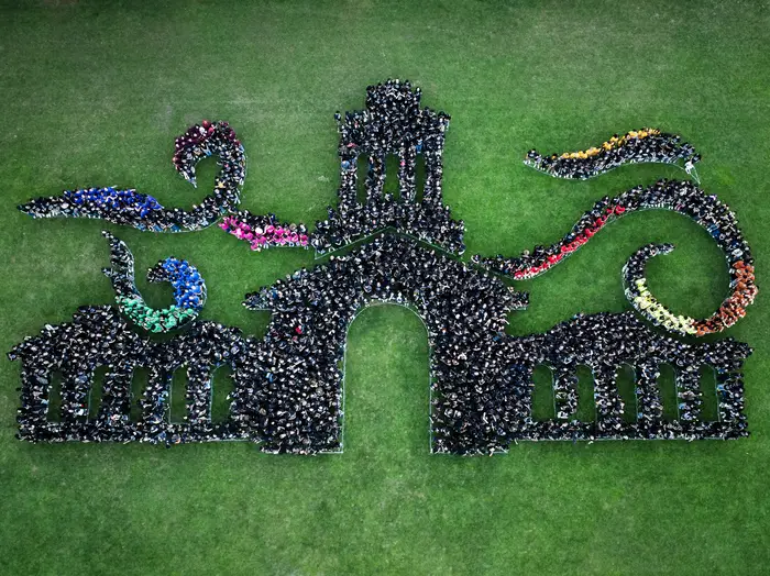 The class of 2030+ aerial photo.