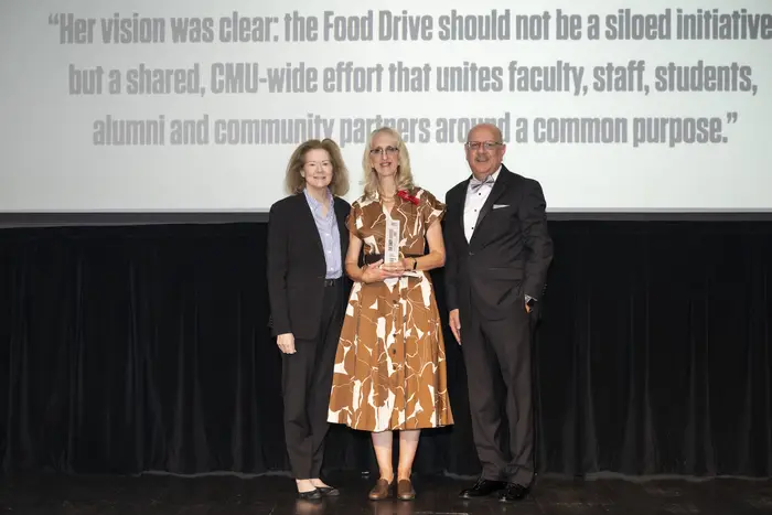 Mary Jo Dively, Carole Panno and Farnam Jahanian.