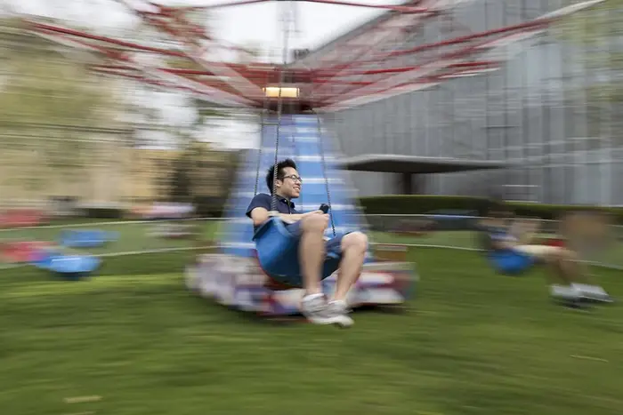 A swing at Carnival