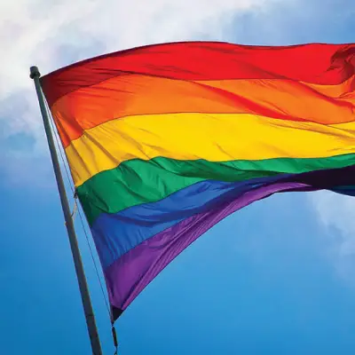 A Pride flag