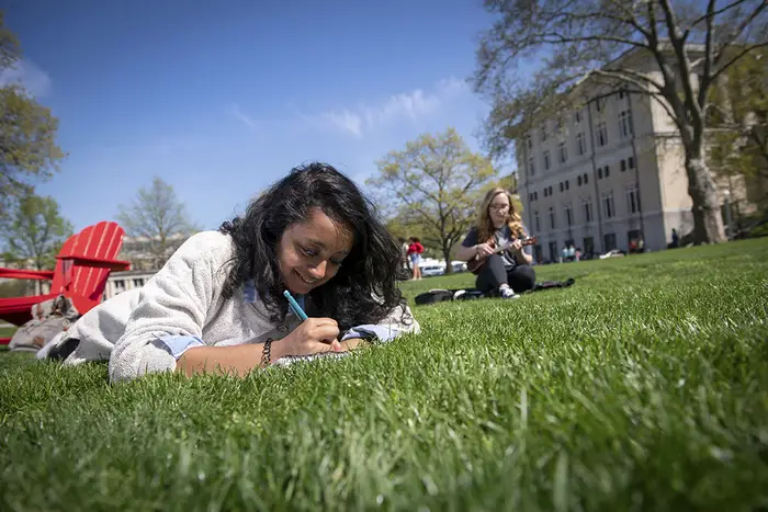 Students on campus