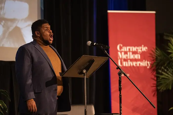 Ricky L. Owens Jr. sings