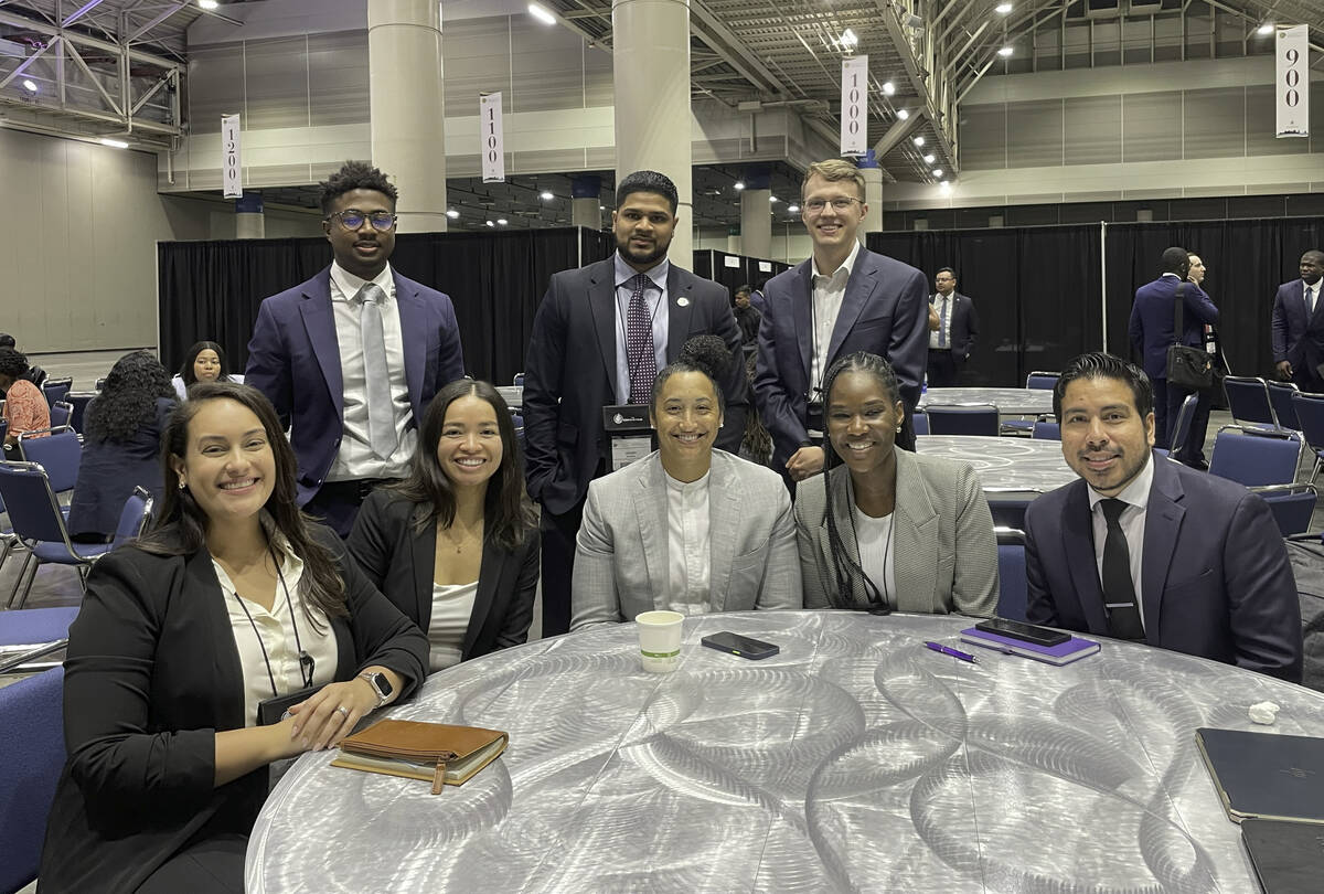 Guynn and classmates at the 2023 Consortium Orientation Program.