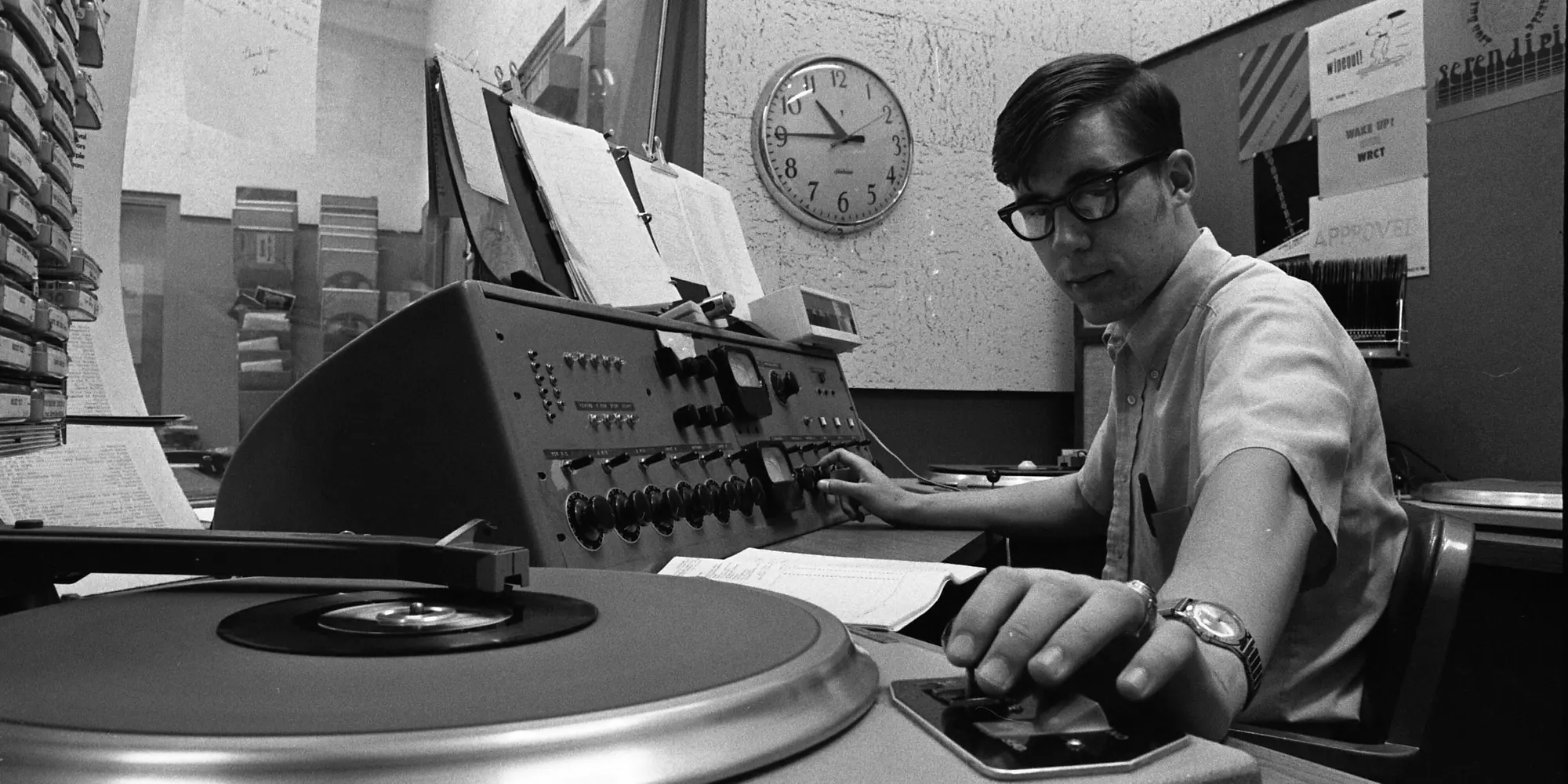 A historic WRCT photo.
