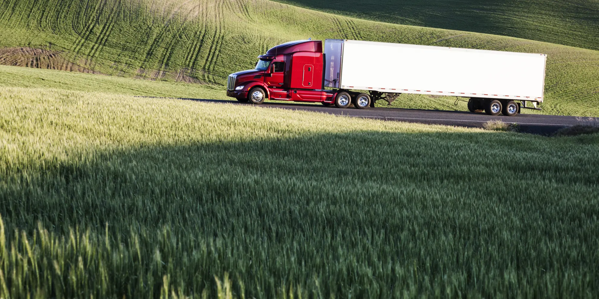 A commercial truck.