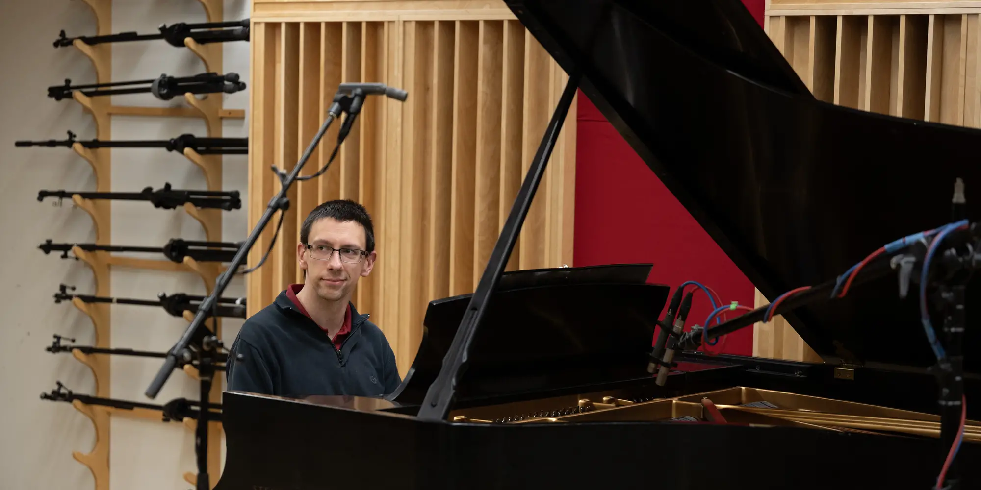 Evan O'Dorney plays piano. 