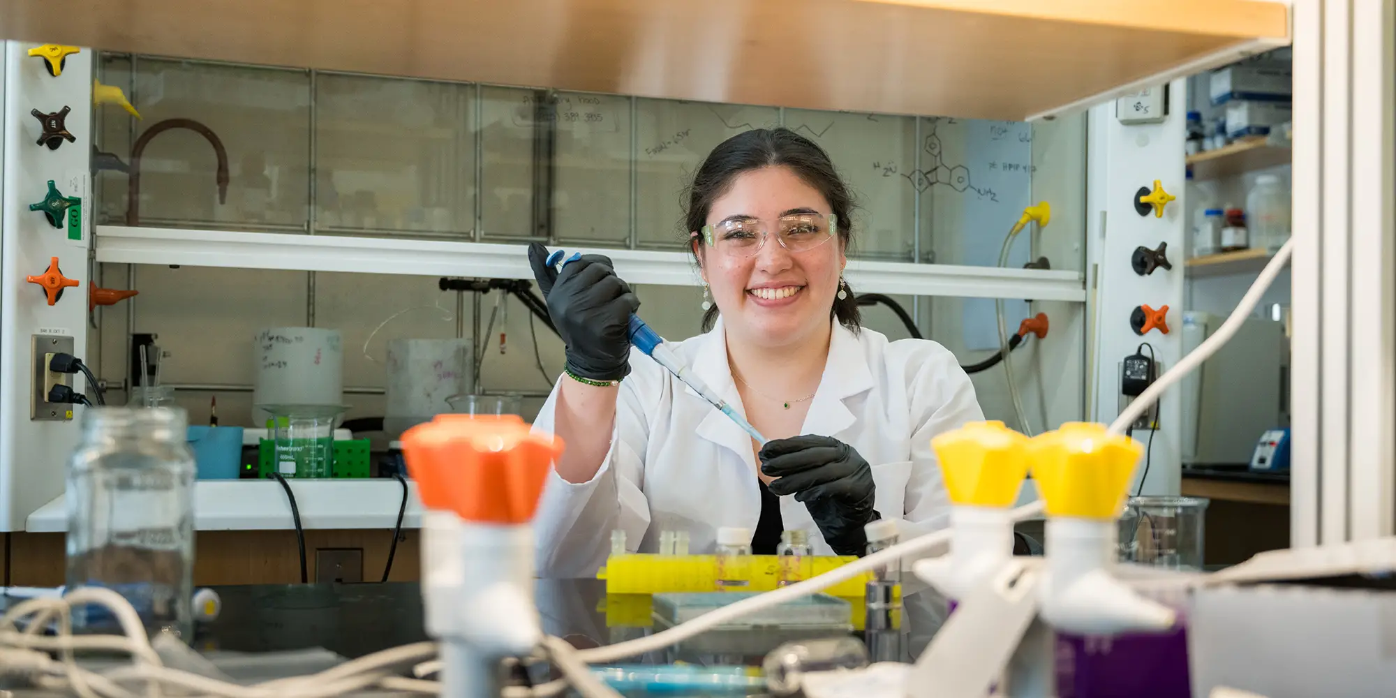 Stella Tricket works in a laboratory