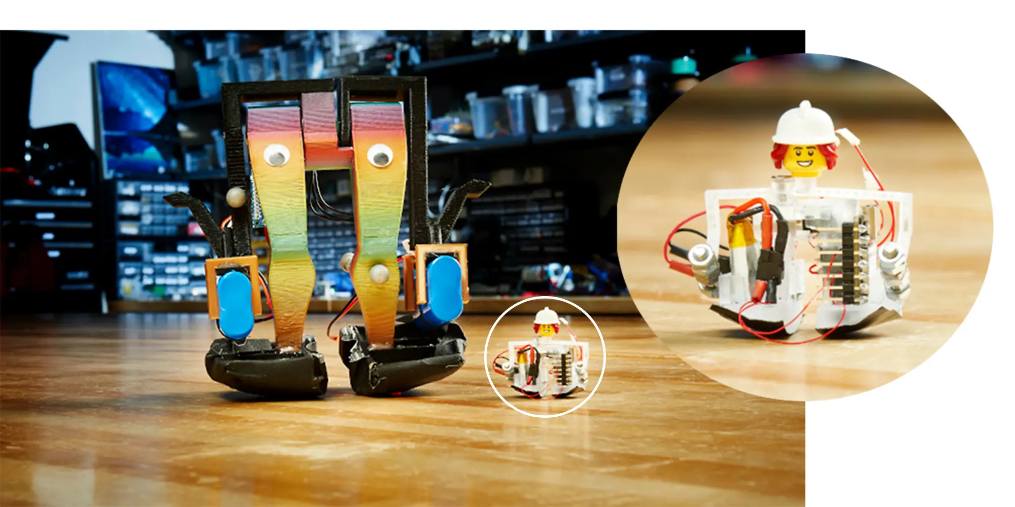 Zippy: The world’s smallest, fastest, power-autonomous biped robot.