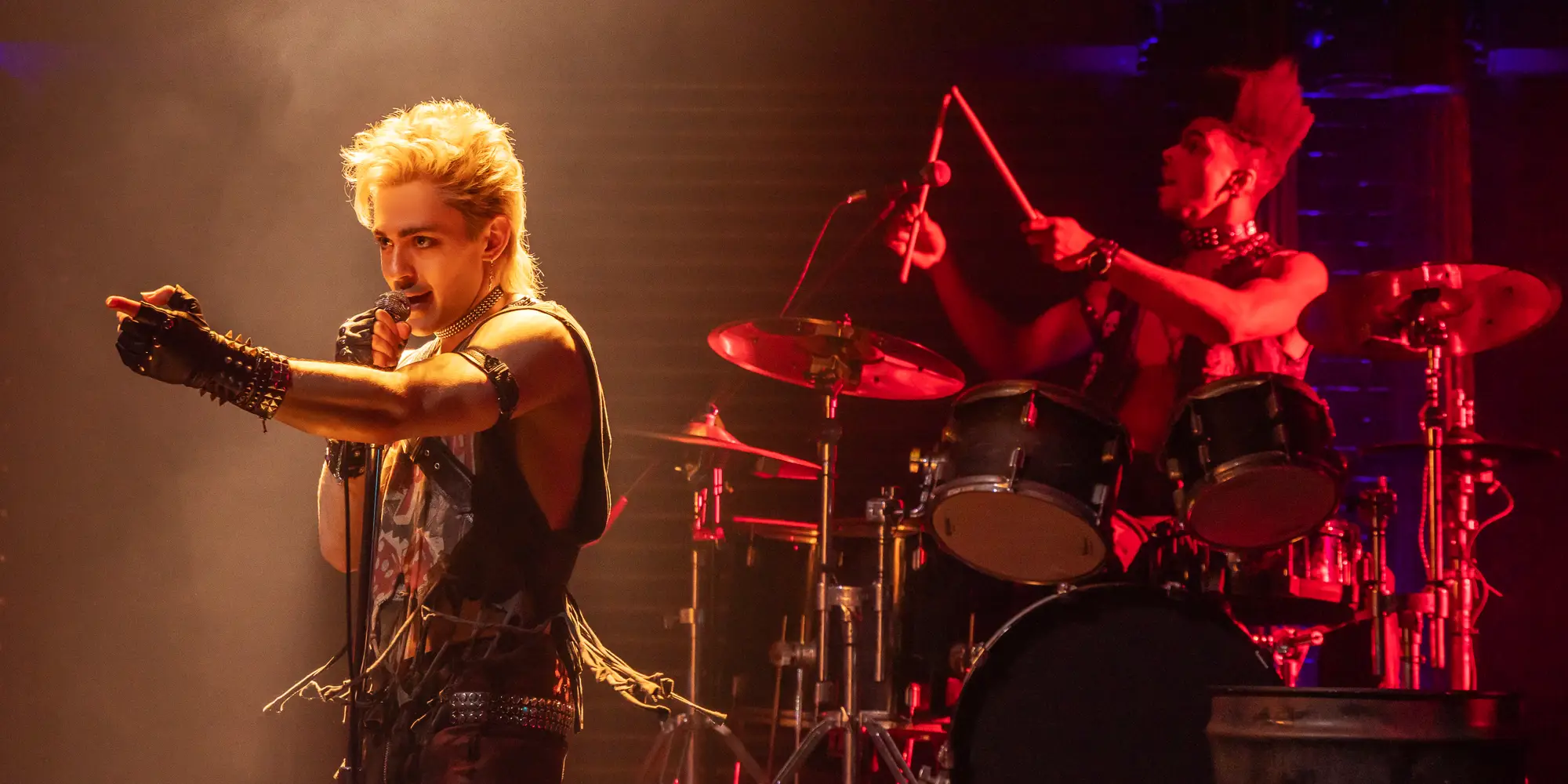 Ali Louis Bourzgui and Dean Maupin in a scene from "The Lost Boys" - Photo by Matthew Murphy