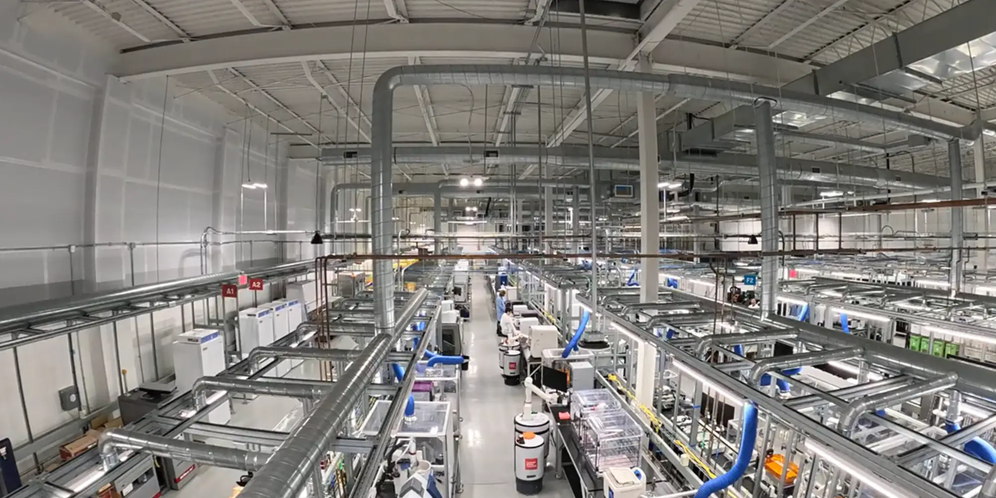 view of the biological and chemical innovation cloud lab from above