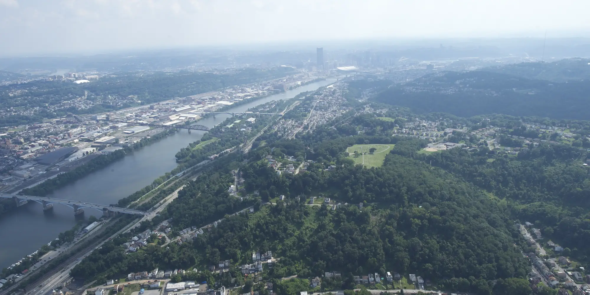 Aerial view of Pittsburgh