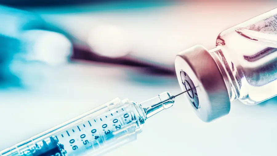 A photo of a syringe.