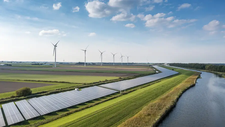 alternative energy sources — windmills and solar panels