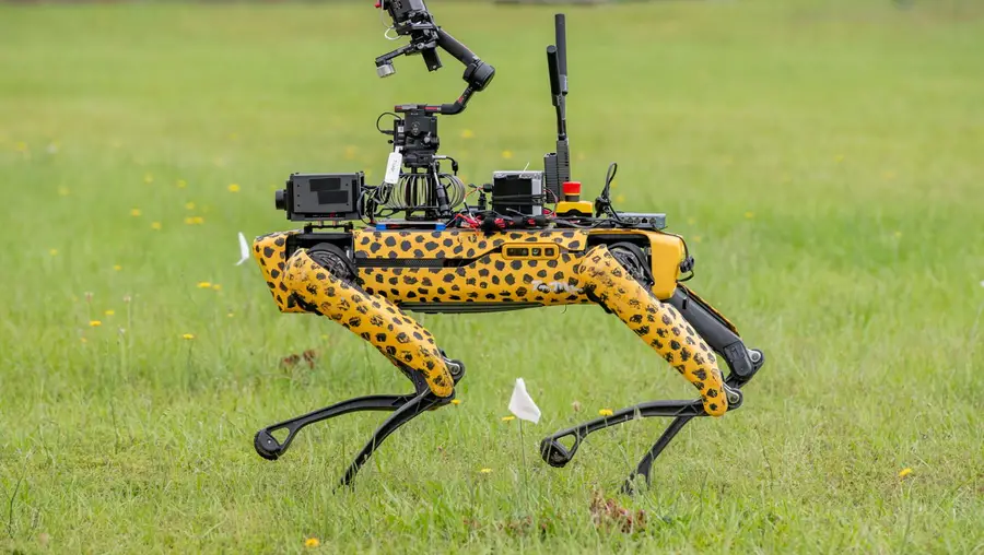 One of Team Chiron's walking robots.