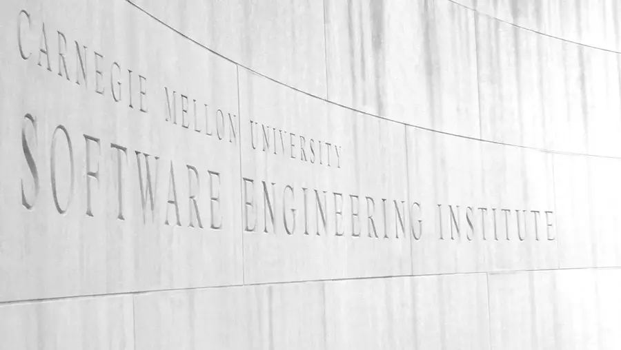 Close shot of Software Engineering Institute building sign