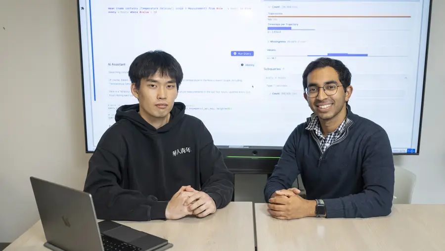 Ziyong Ma and Venkatesh Sivaraman seated at table