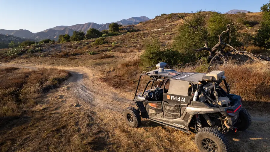 FieldAI autonomous vehicle 