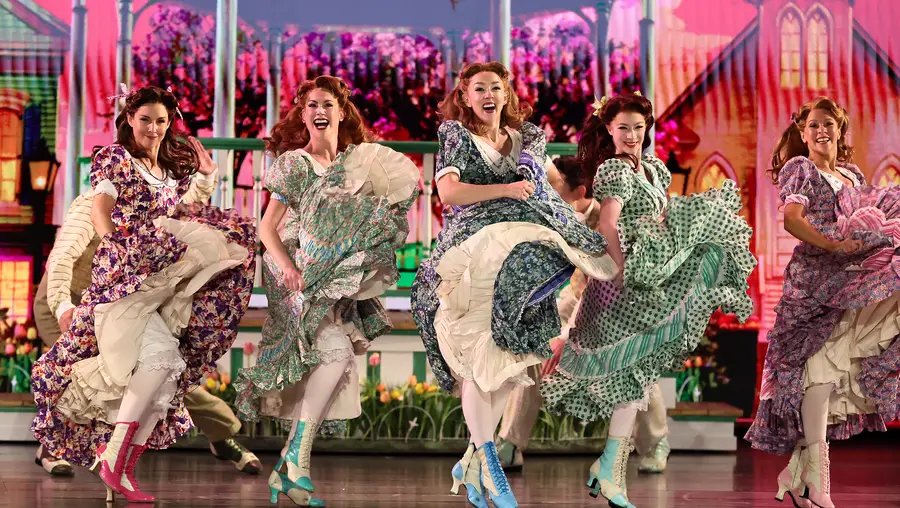 The cast of Schmigadoon! performs onstage during The 79th Annual Tony Awards. Getty Images for Tony Awards Productions)
