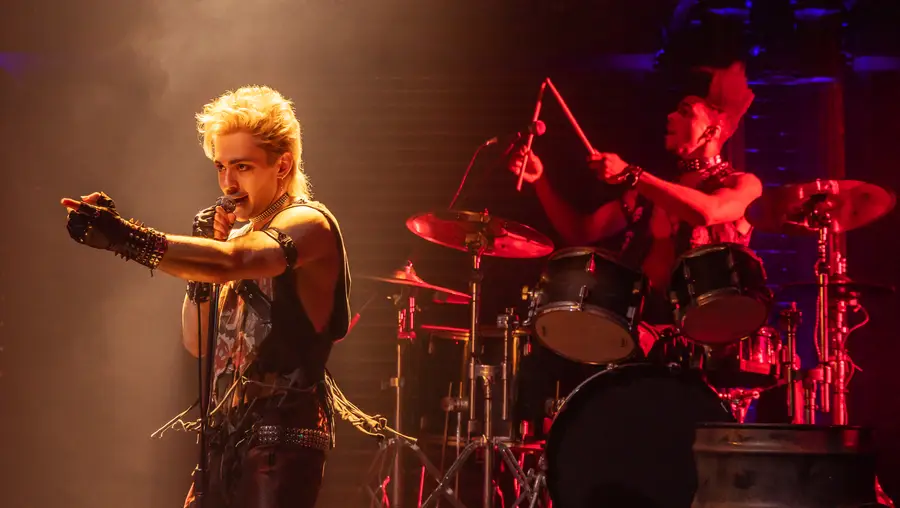 Ali Louis Bourzgui and Dean Maupin in a scene from "The Lost Boys" - Photo by Matthew Murphy