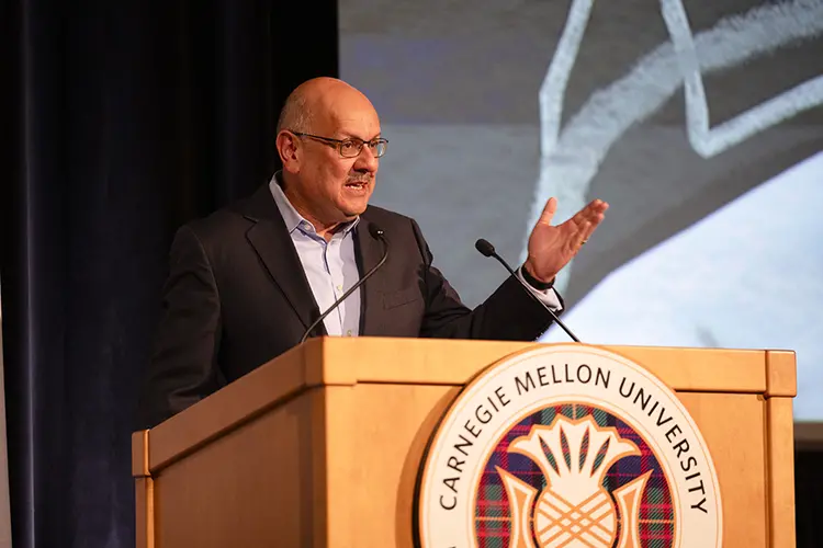 Farnam Jahanian at podium