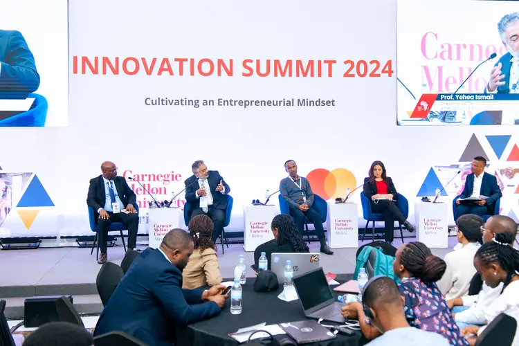 A panel at the 2024 Innovation Summit at CMU-Africa.