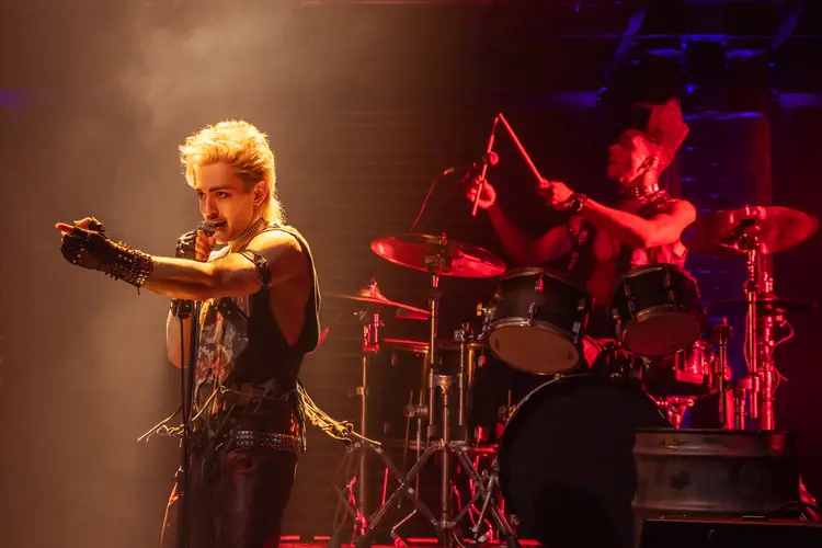 Ali Louis Bourzgui and Dean Maupin in a scene from "The Lost Boys" - Photo by Matthew Murphy